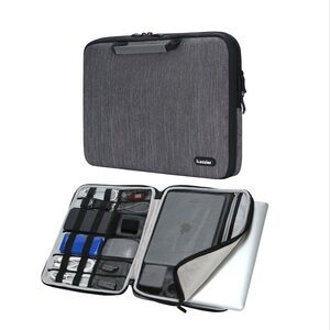 MacBook Air 13/Macbook PRO Protective Bag with Organizer-Dark GRAY